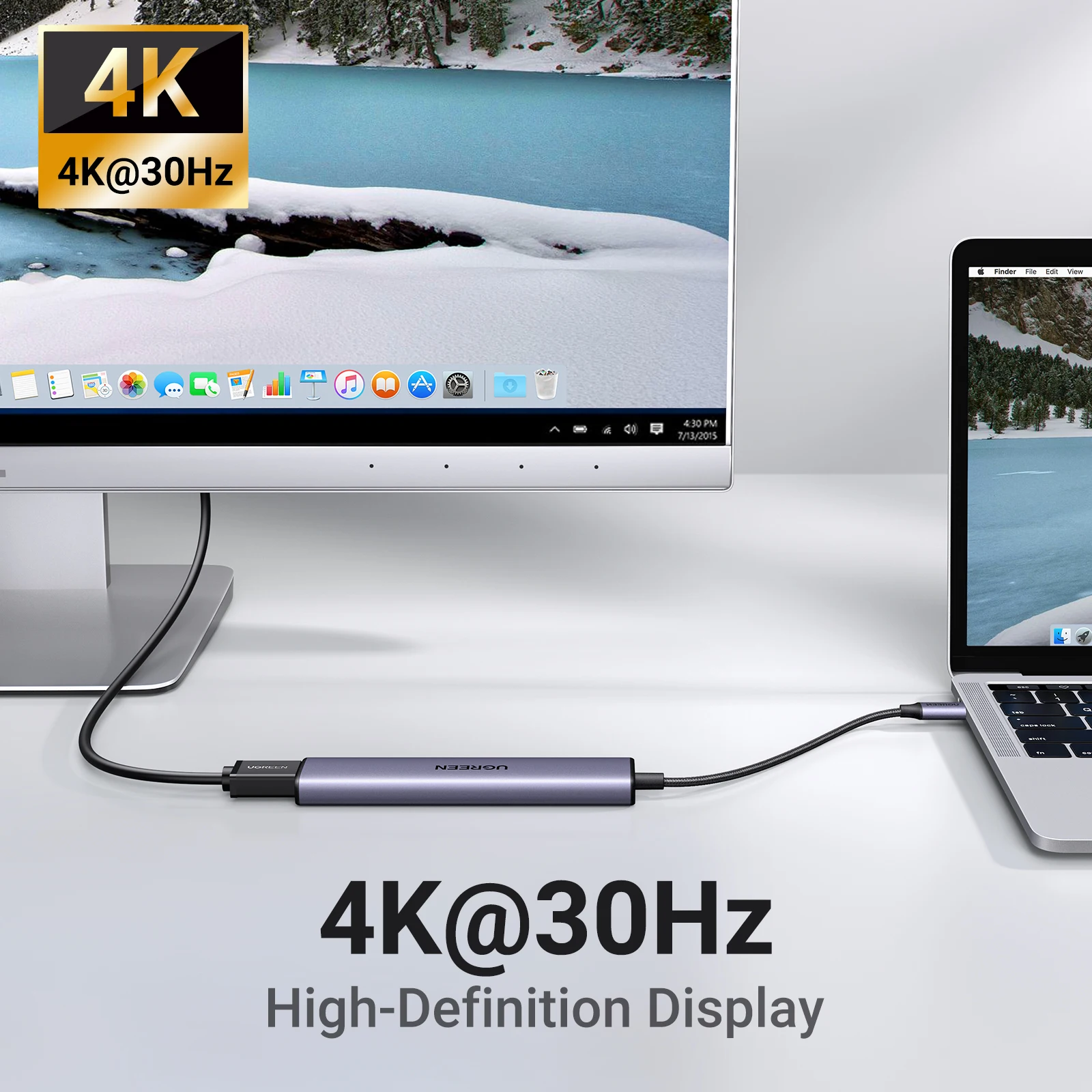 USB HUB 5-in-1 Type-C to 4K HDMI 3