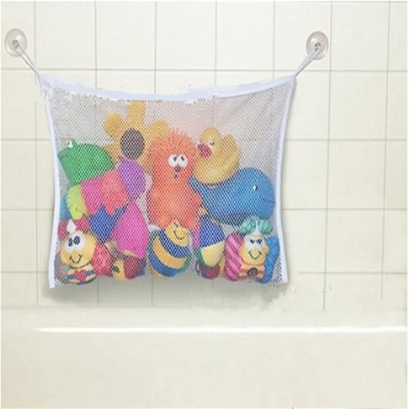 Baby Bathroom Mesh Bag For Bath Toys Bag Kids Basket For Toys Net Cartoon Animal Shapes Waterproof Cloth Sand Toys Beach Storage 2