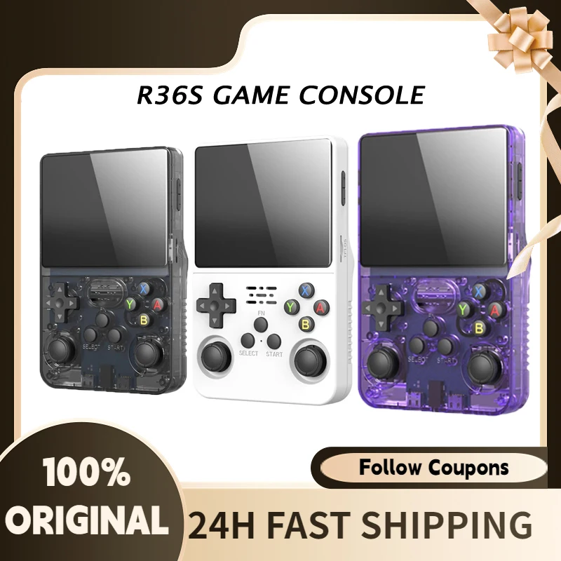 

[2023 NEW] R36S Retro Handheld Video Game Console Linux System Retro Rocker Arcade 3.5” IPS Screen Classic Gaming Emulator