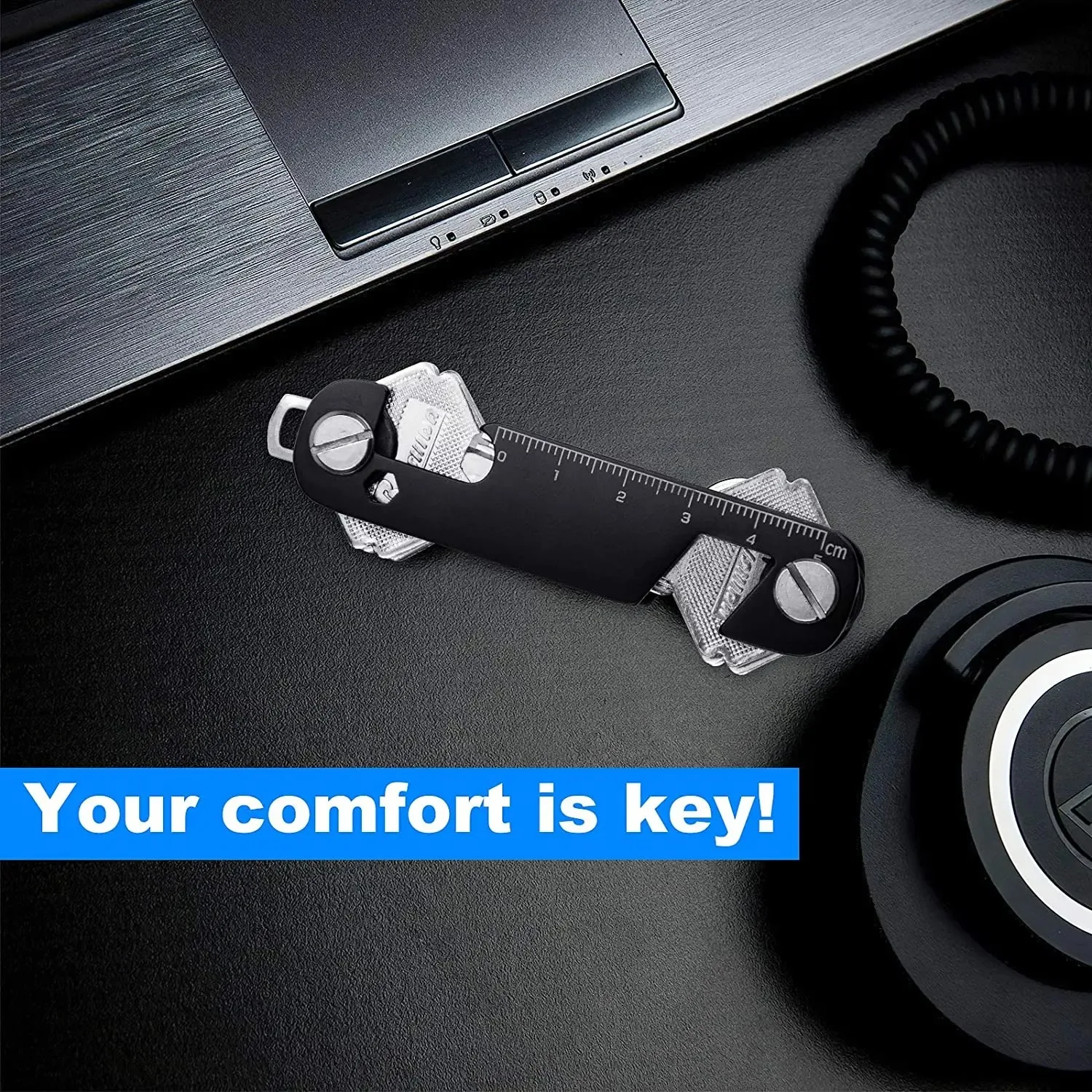 Men's Stylish Keychain Holder - Premium Quality Compact Key Organizer