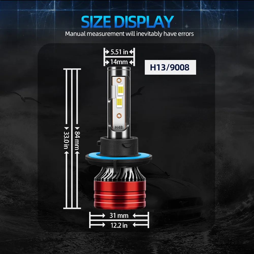 자동차 헤드 라이트 CSP 16000LM 120W LED 자동 헤드 램프, 안개등 12V, 쉐보레 스파크 2016 2015 2014 2013 화이트 램프 교체
