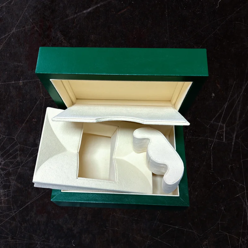 Customized High-end Quality Watch Jewelry Box and Woman Man Luxury Nameless Green Display Storage Box Paper Bag Festival Package