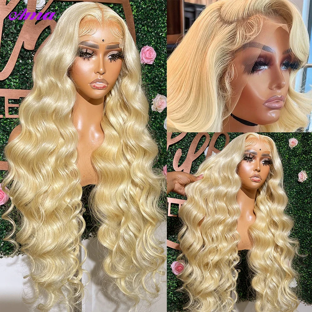 613 Lace Frontal Wig 13x6 13x4 Body Wave Lace Front Wig Pre Plucked 180 Density Blonde Front Human Hair human hair wig lace front wig human hair wigs front lace wig