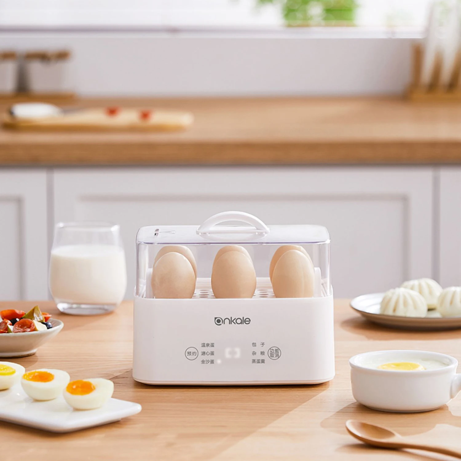 200W Smart Egg Cooker Fully Automatic Buns Corn Steamed Boil Breakfast  Machine Reservation Multifunction Soft Boiled Eggs Cooker - AliExpress