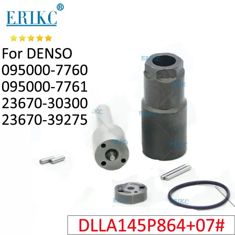 

095000-7760 DIESEL FUEL INJECTOR 095000-7761 Rebuild Kit Nozzle DLLA145P864 Valve for Toyota Hiace Hilux 23670-30300 23670-39275