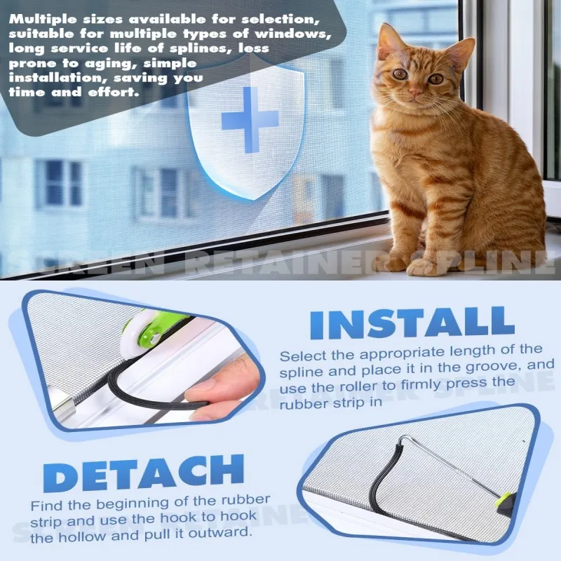 Silicone Rubber Sealing Strip for Doors and Windows - Wind and Mosquito Protection