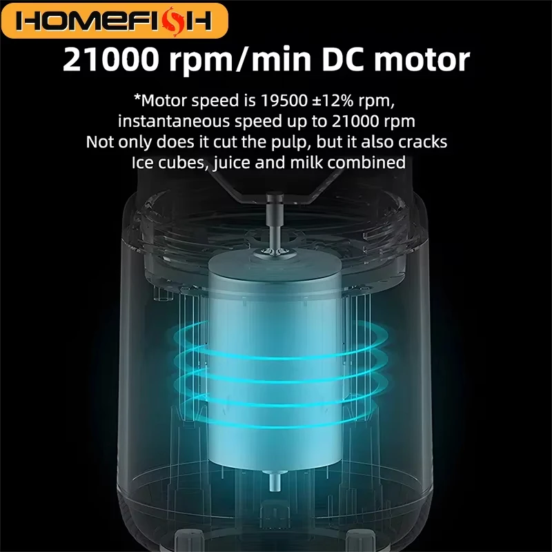 Portable Charging Small Juicer Ultra-Long Battery Life Six-Blade Fine Juicing No Throat Clogging Charge On The Go 4