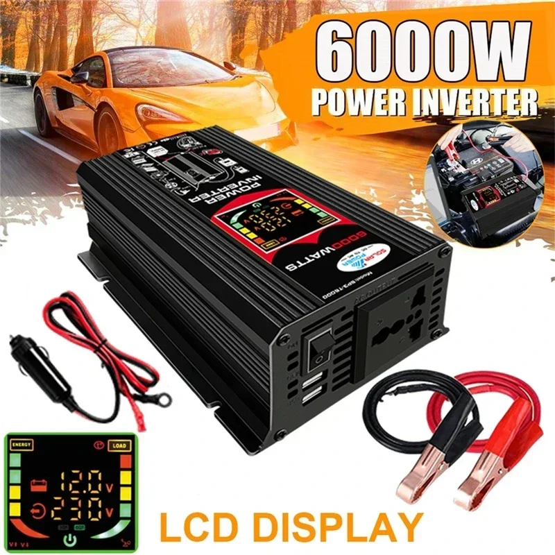 Solar Panel Kit 110/220V Solar Power System 18W Solar Panel Battery Charge 30A Controller 6000W 12V 220V Inverter Complete Power Generation
