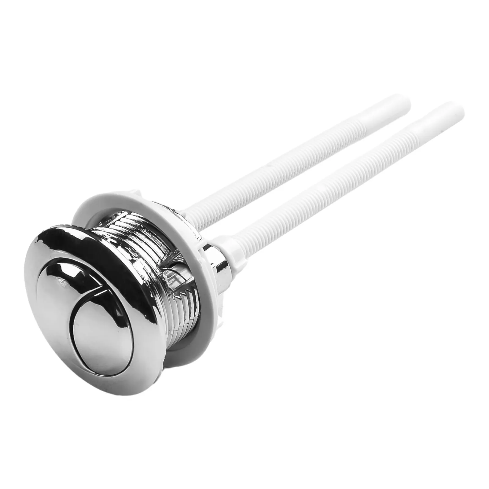 Silver Toilet Push Button Mechanical Top Flush Valve Cisterns Dual Flush Plastic Push Button Bathroom Accessories 38mm