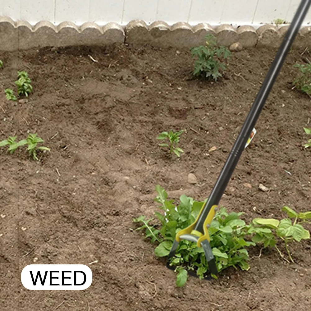 1.2m Double Edge Actions Weeder Hoe Portable Stirrup Necessary Gardening Tools For Farming