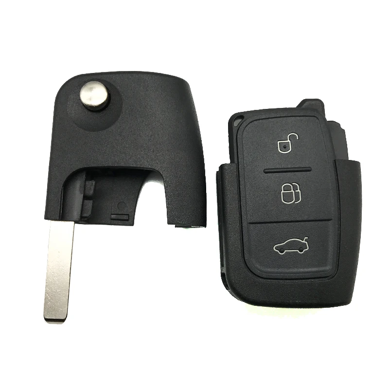 Shell portachiavi remoto per Ford s-max c-max Focus fiesta galaxy Mondeo ka 3 pulsanti Flip pieghevole custodia per chiave vuota  34