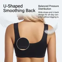 Sports Bra for Women Minimizer Support Front Closure Posture Corrector Shaper Push Up Yoga Fitness Running Padded Bralette - Image 2