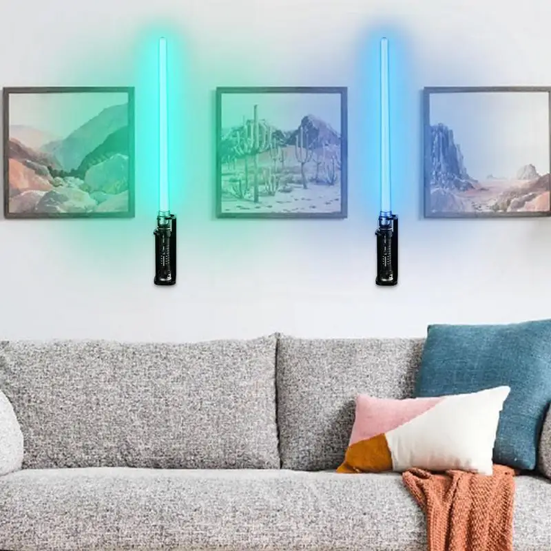 Wall-Mounted Sword Stand Practical Bracket Laser Sword Display Holder Sturdy Acrylic Lightsaber Hanging Rack Home Decoration 5