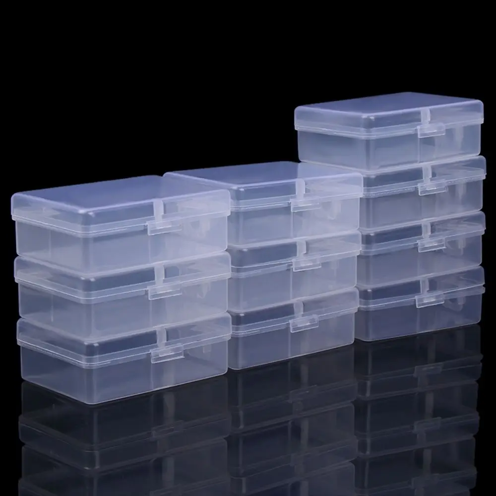 

10Pcs Mini Boxes Transparent Plastic Jewelry Storage Case Container Packaging Box for Earrings Rings Beads Collecting Small Item