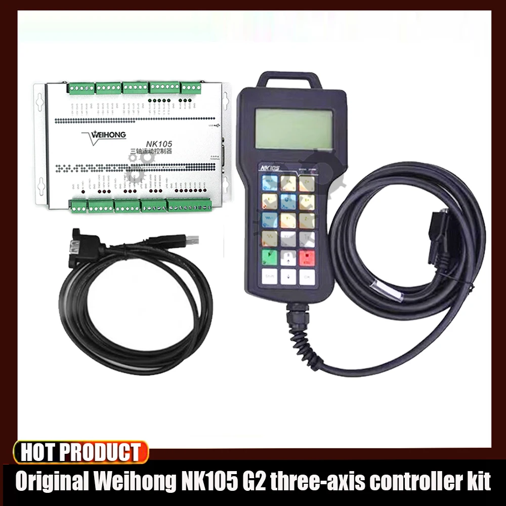 

Лидер продаж! 3-осевая система управления движением с ЧПУ для самостоятельной сборки Nk105 G2, деревообрабатывающий гравировальный станок с рукояткой, автономное управление ler Weihong
