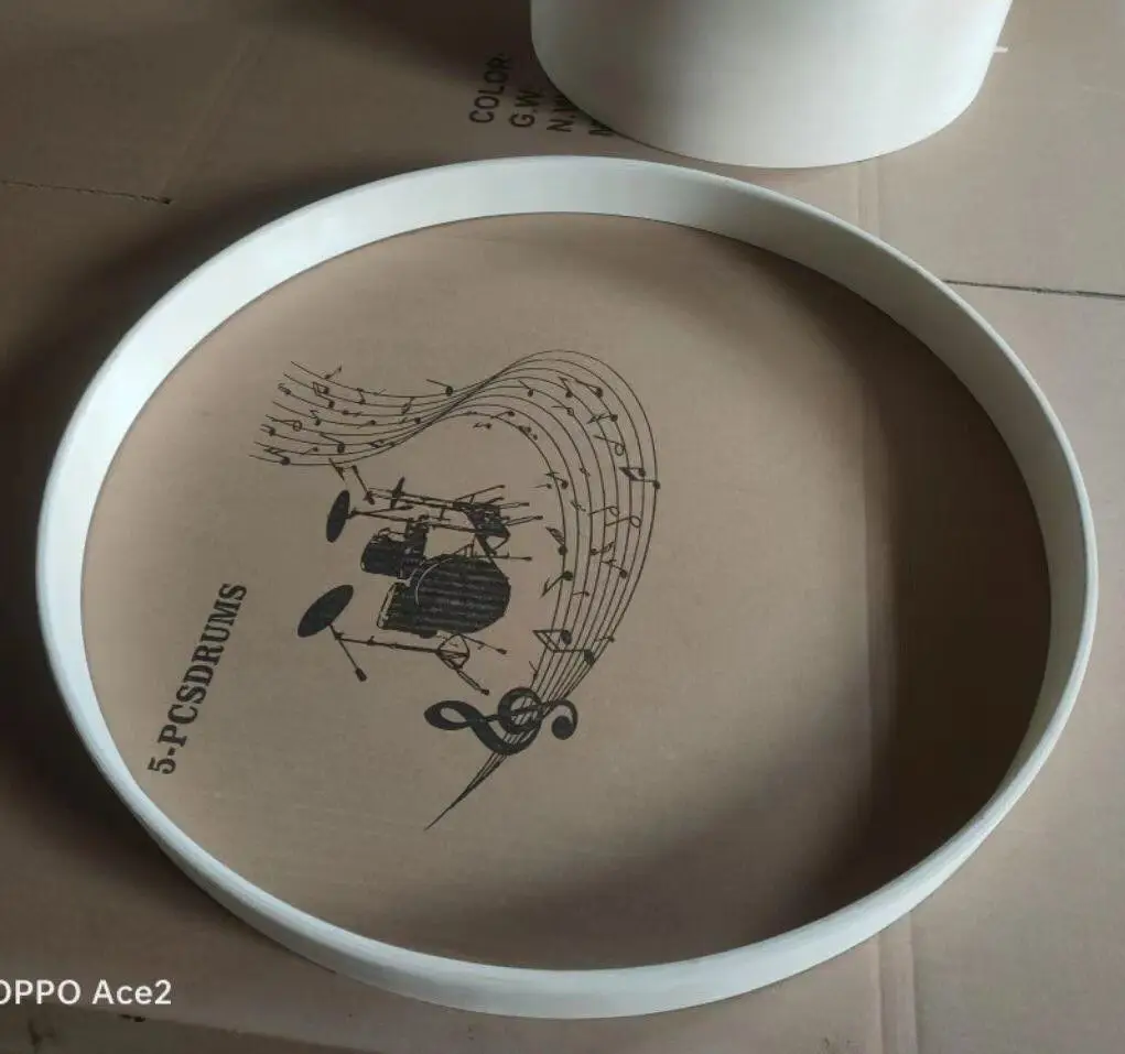 

22-дюймовый 20-дюймовый барабан из тополя, кольцо из натурального дерева, 1 шт.