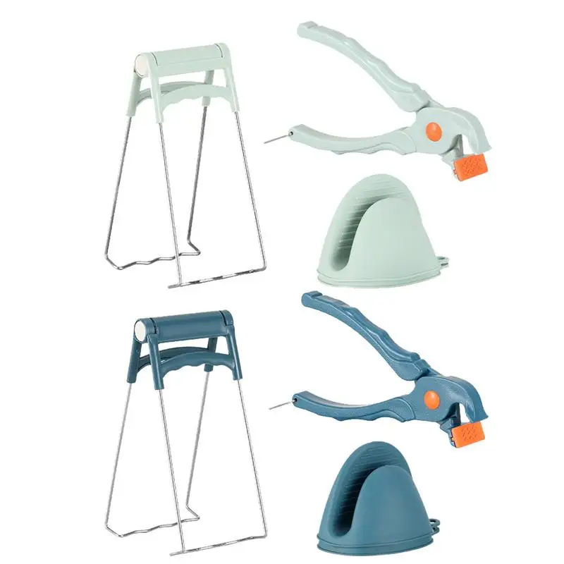 

Anti-Scald Grip Set For Hot Dish And Bowl Insulation Grippers Bowl Holder Clip To Handle Hot Dish Bowl Plates Kitchen Gadgets