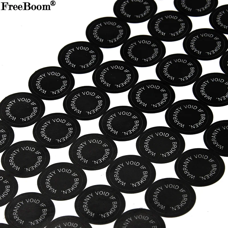 6/8/10/12/15mm WARRANTY VOID IF BROKEN Screw Hole Tamper Evident