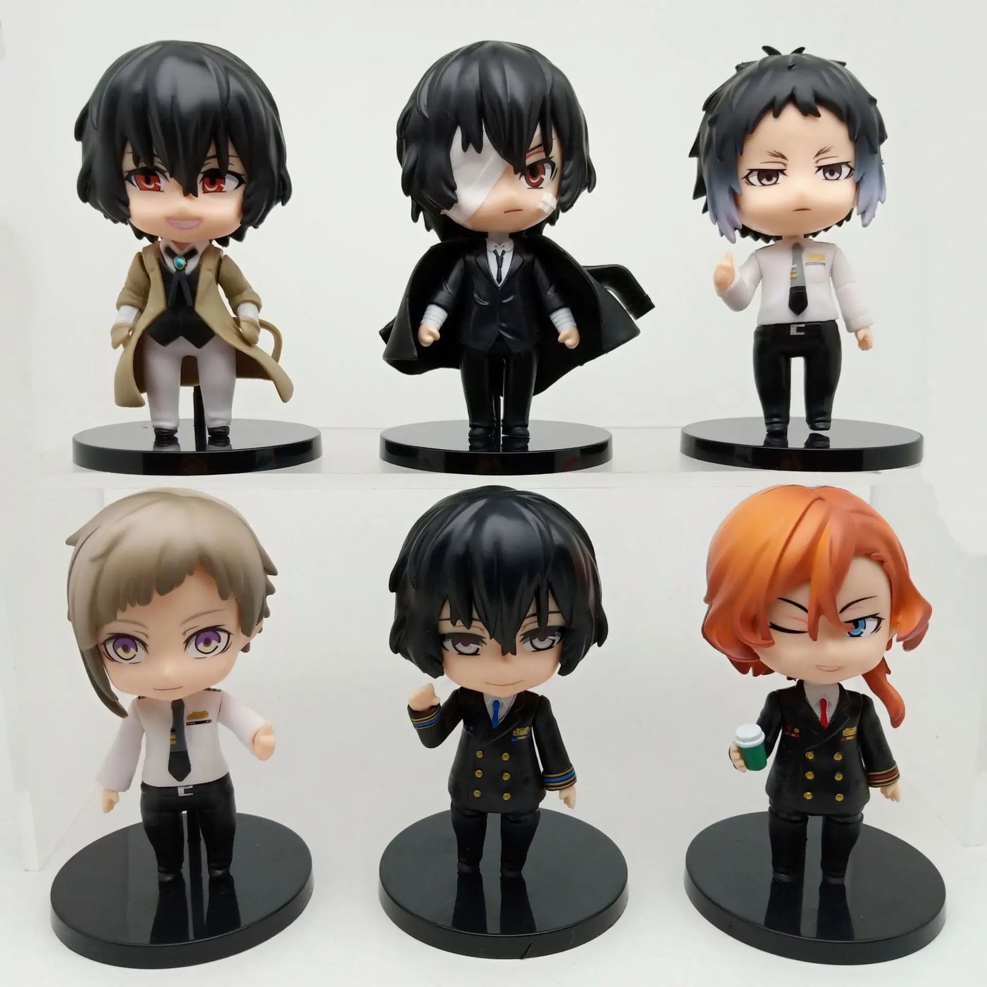 

Bungo Stray Dogs Anime Figures Dazai Osamu Nakajima Atsushi Toy PVC Model Room Decor Collection for Gift