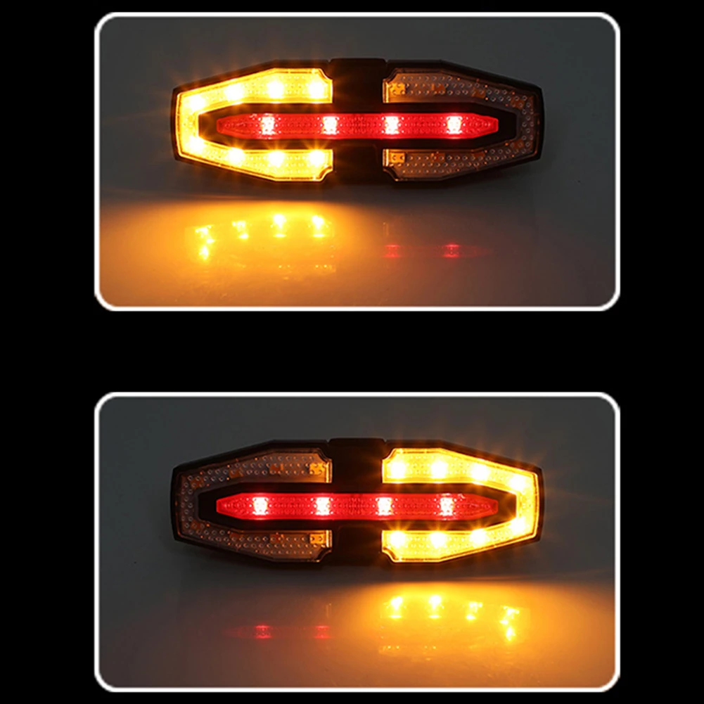 USB Rechargeable Bike Tail Light with Turn Signals Bicycle Rear Light Wireless Remote Control Bike Rear Light for Safety Cycling