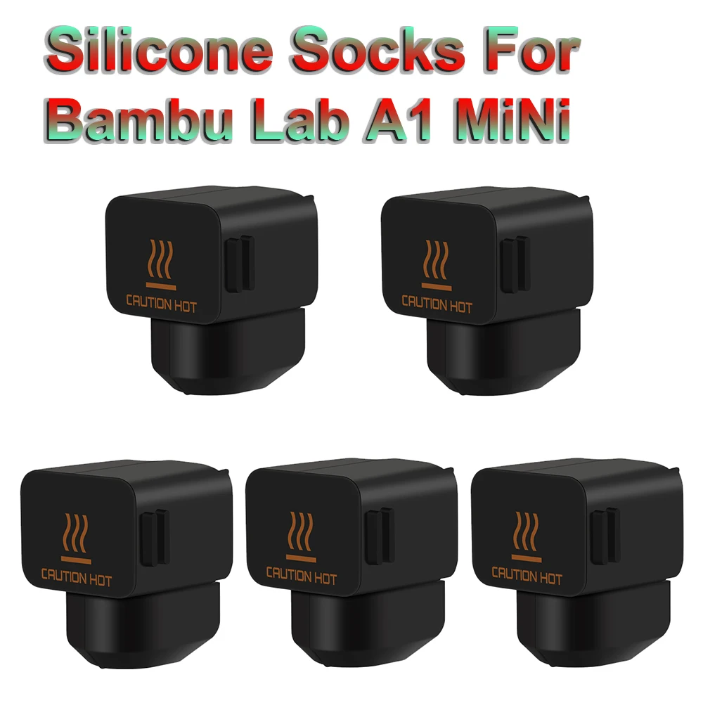 Calzini In Silicone Da 5/8 Pezzi Per Bambu Lab A1 Mini Hotend Custodia Protettiva In Silicone Per Custodia Isolante Bambulab A1 Mini Hotend