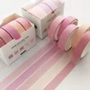 5 pcs/pack Pink Washi Tape Set DIY Scrapbooking Sticker Label Masking Tape School Office Supply 1
