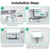 for Starlink Gen 3 Router Mount Router 2 in 1 Power Cable Storage Stand Power Kit Accessories PC Router Storage Bracket White 6
