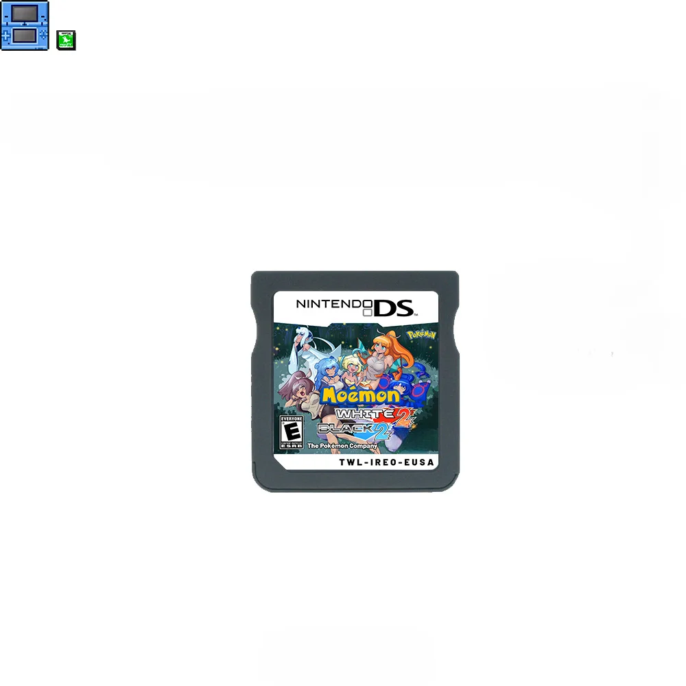 thumbnail image 1 of Pokémon NDS Game Cards Mo Uemon Black 2 and White 2 American English Game Kids Gifts, 1 of 5