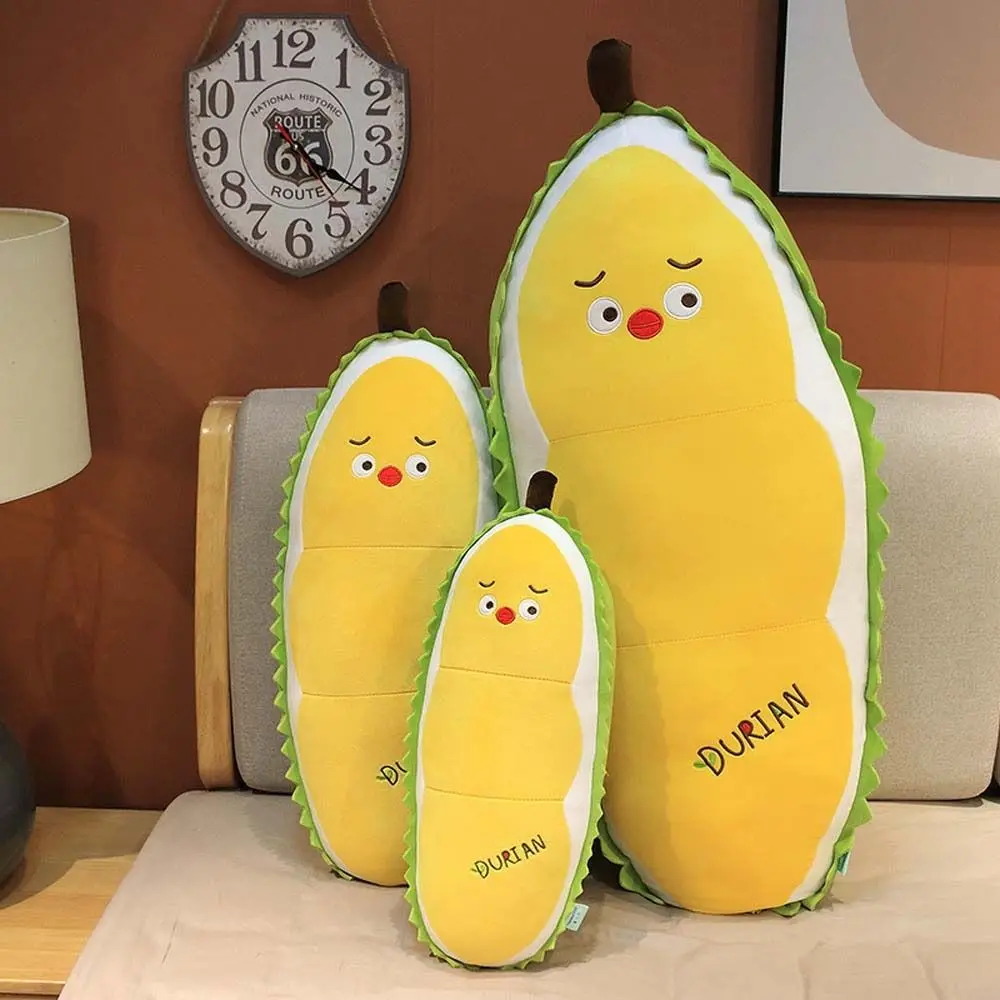 Yellow Chick Plush Pillow Funny Food Plushie Plush Plants Fruit Plush Toys Durian Stuffed Toys Plush Doll Stuffed Fruit Doll
