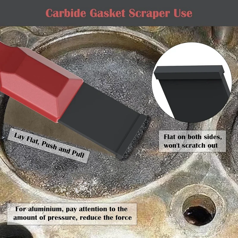 ABKP-Carbide Scrapers , Super Carbide Gasket Scrapers For Metal And Automotive, 1-1/4 Inch And 5/8 Inch Carbide Set