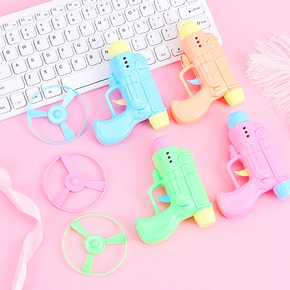 

6PC Party Gifts Fun UFO Launching Spinning Top Toys Kids Day Birthday Party Gifts Candy Bag Giveaway Toys Easter Carnival Prizes