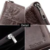 New Men Long Wallets Phone Pocket Handbags Name Engraving Card Holder Male Clutch Bag Purses Big Capacity Quality Men's Wallet 5