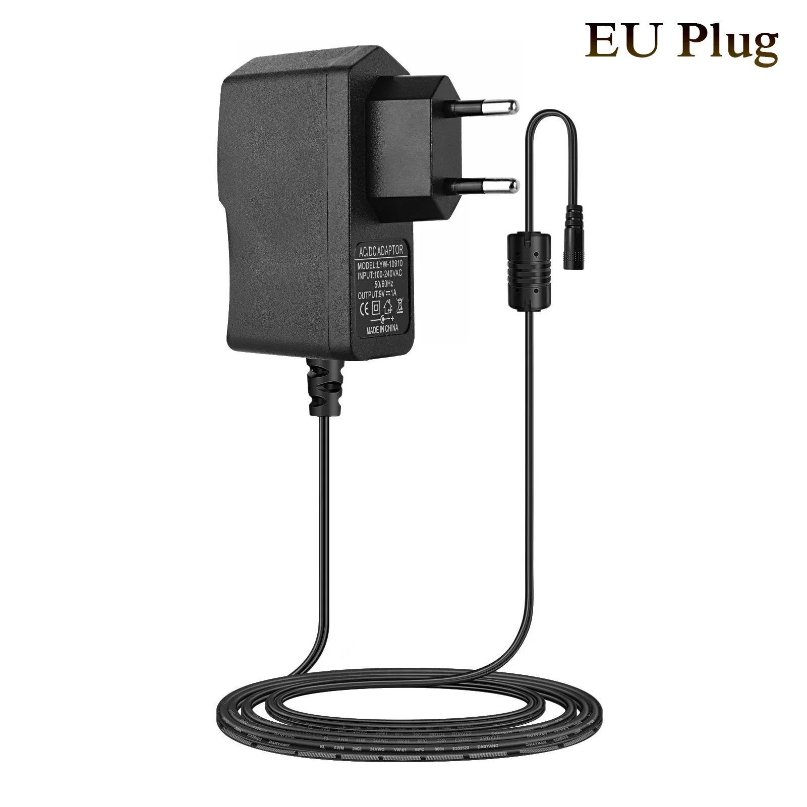 Guitar Effect Pedal Power Supply Adapter 9V DC 850MA Tip Negative for Guitar Effects Pedals