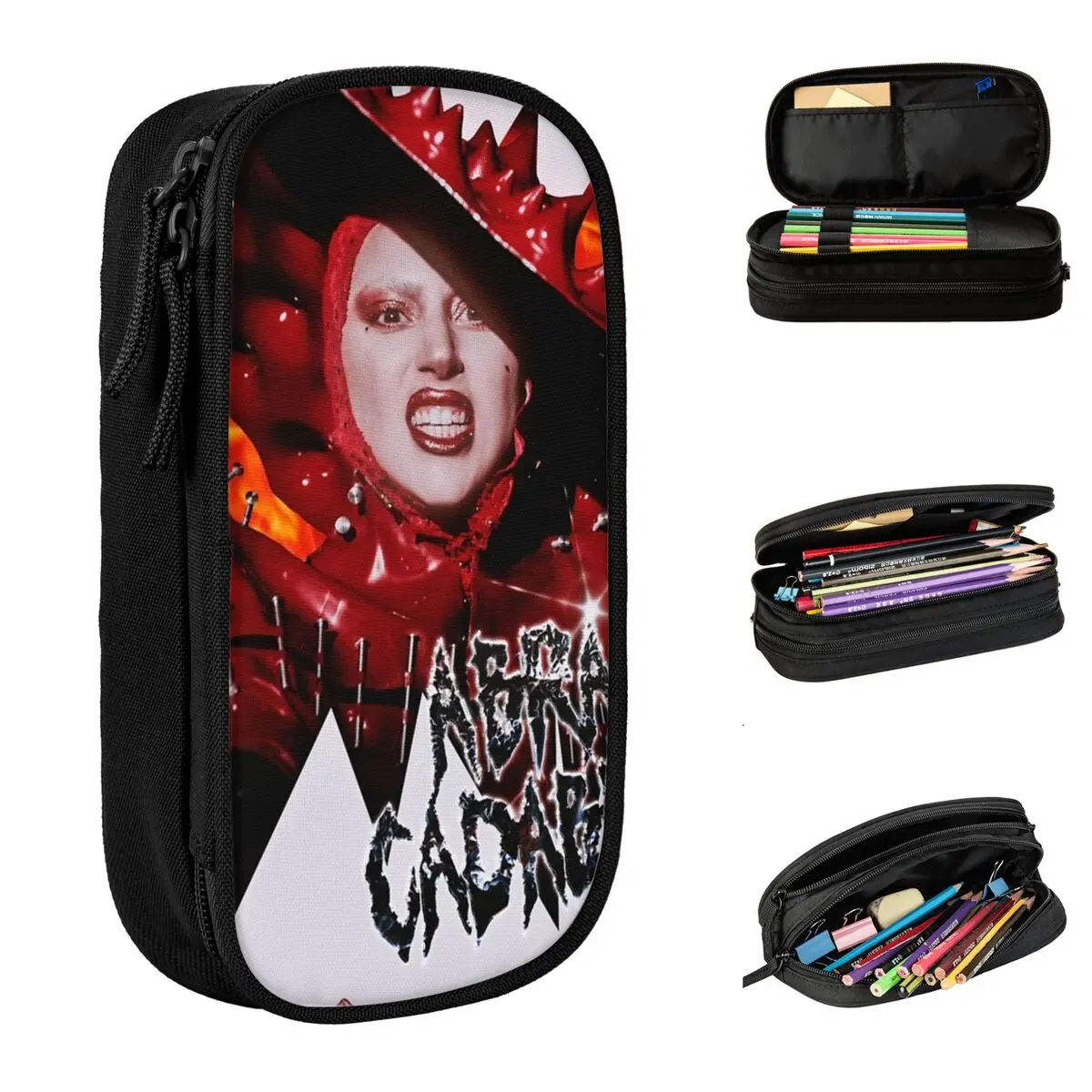 Pencil Case Pen Bags School Supplies Lady Gaga Abracadabra Mayhem