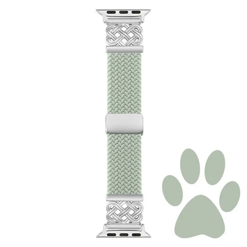 Braided Magnetic Watch Band Bracelet with Strap Adjustment