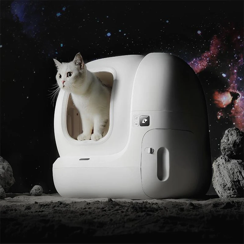 

7L Capacity Intelligent Pet Cat Litter Box Automatic Self Cleaning Toilet for Cat Semi-closed Toilet Tray