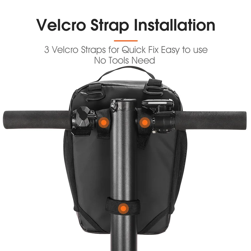 WEST BIKING Multifunctional Bike Handlebar Bag Electric Scooter MTB Road Cycling Bag With Water Bottle Pocket Shoulder Backpack