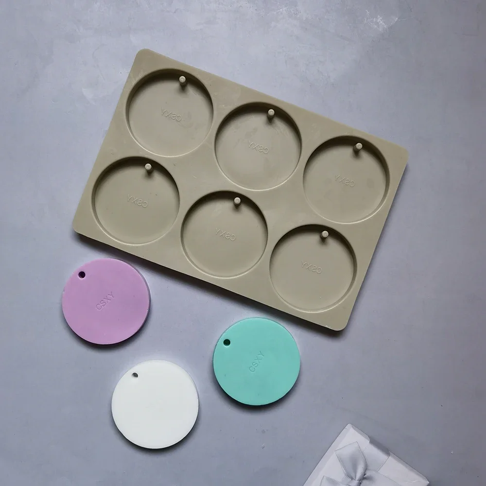 

Circular Silicone Mould Aromatherapy Gypsum DIY Material Epoxy Handmade Soap Candle Baking Mold
