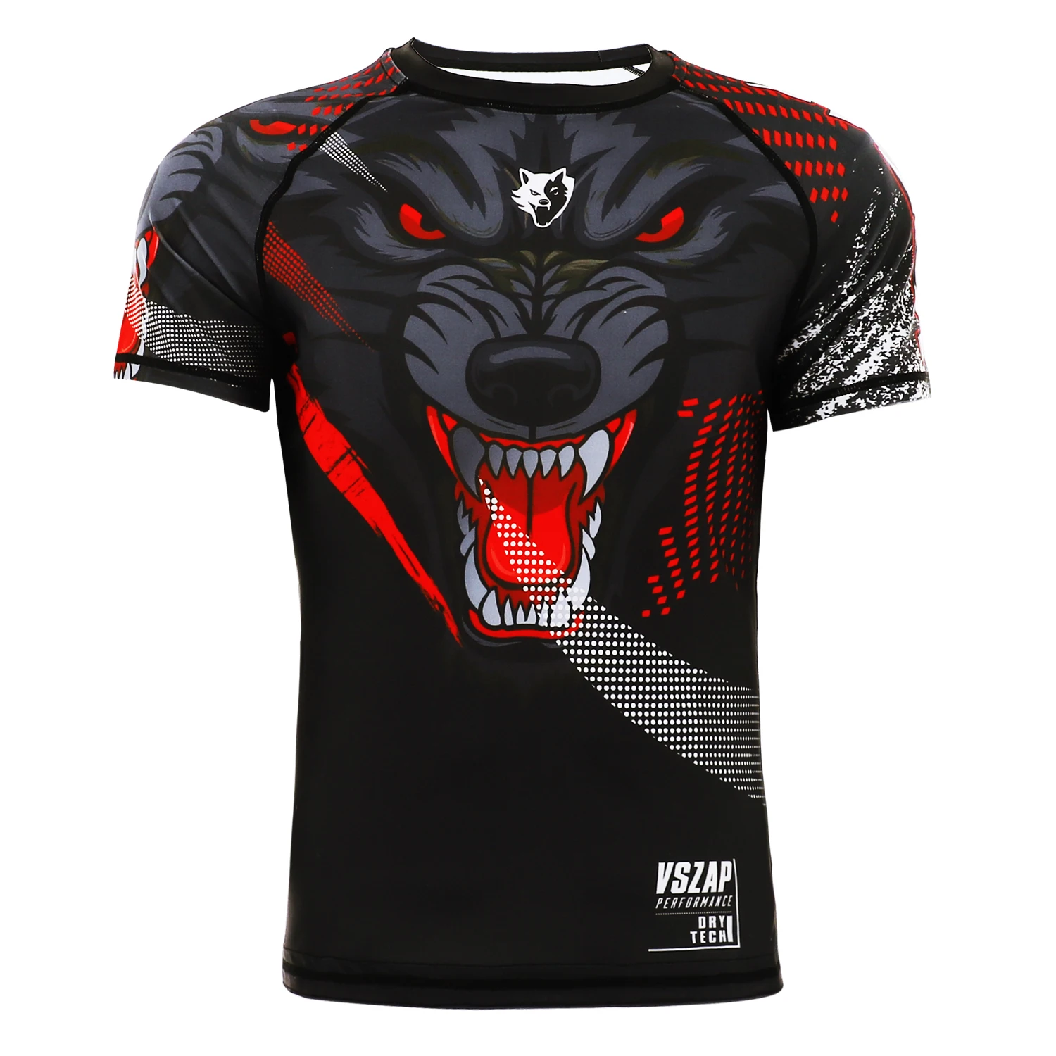 VSZAP Dark Night Quick-Drying Boxing Sport T-Shirt, Jiu-Jitsu MMA Compression Garment