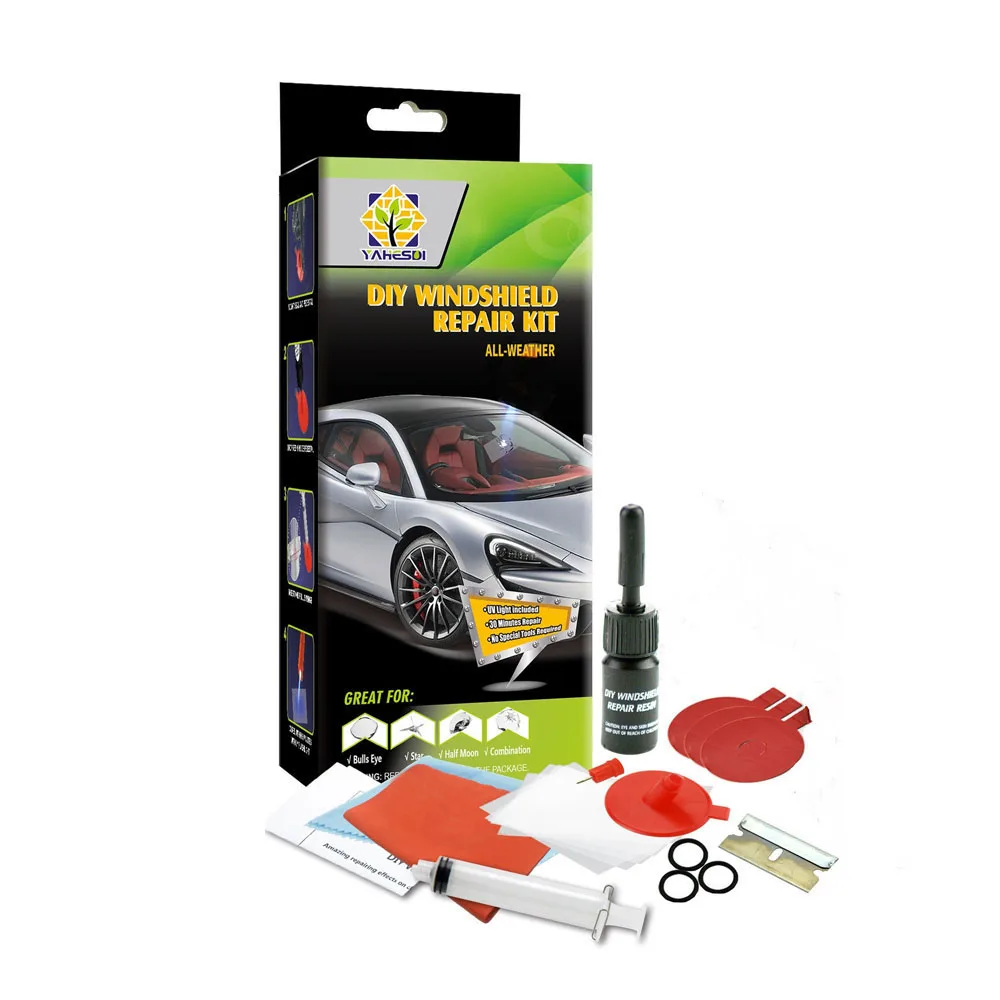 フロントガラス修理キットガラスナノ修理液剤 DIY 窓スクラッチガラス