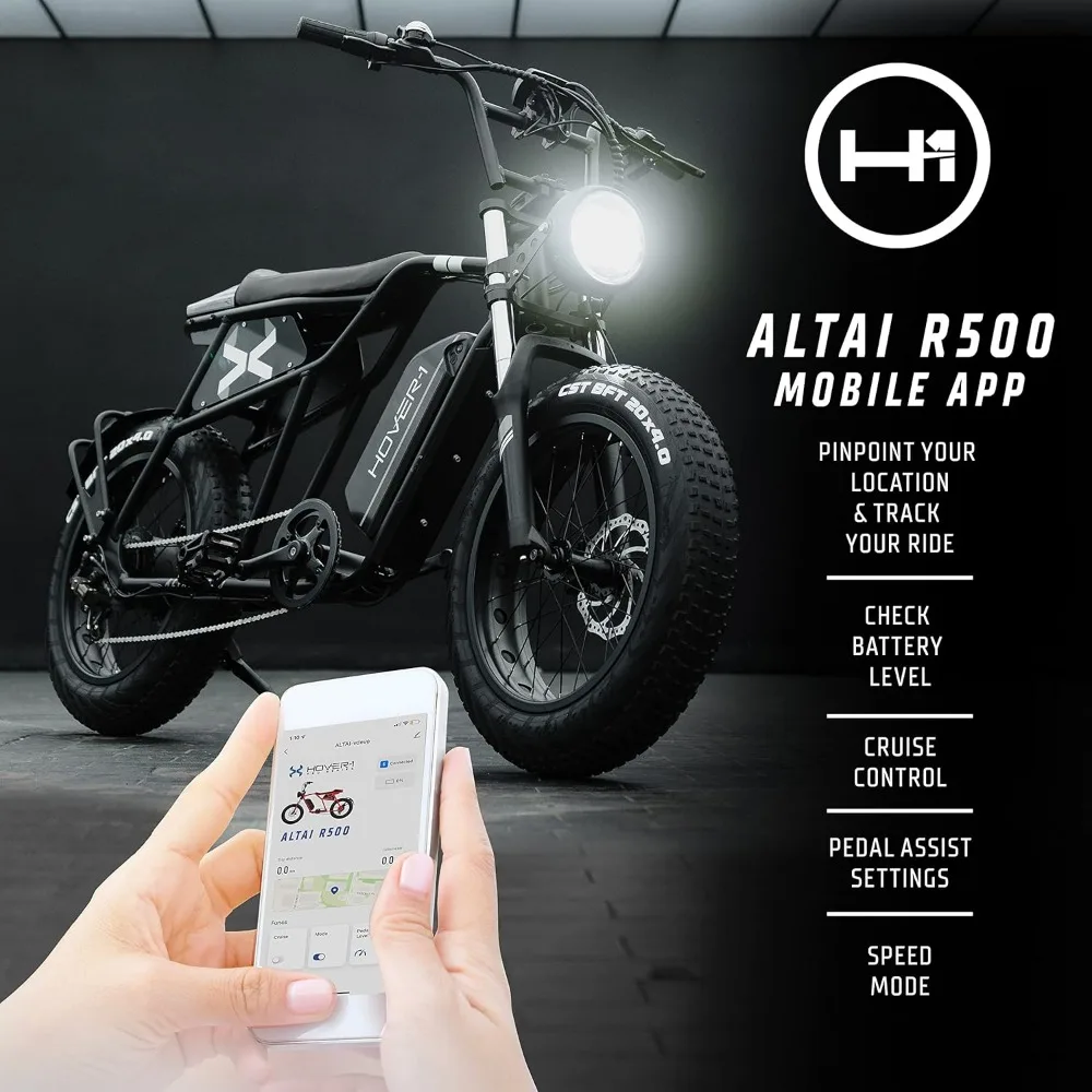 Pro Series Altai R500 Electric Bicycle with 28 mph Max Speed, 750W Motor