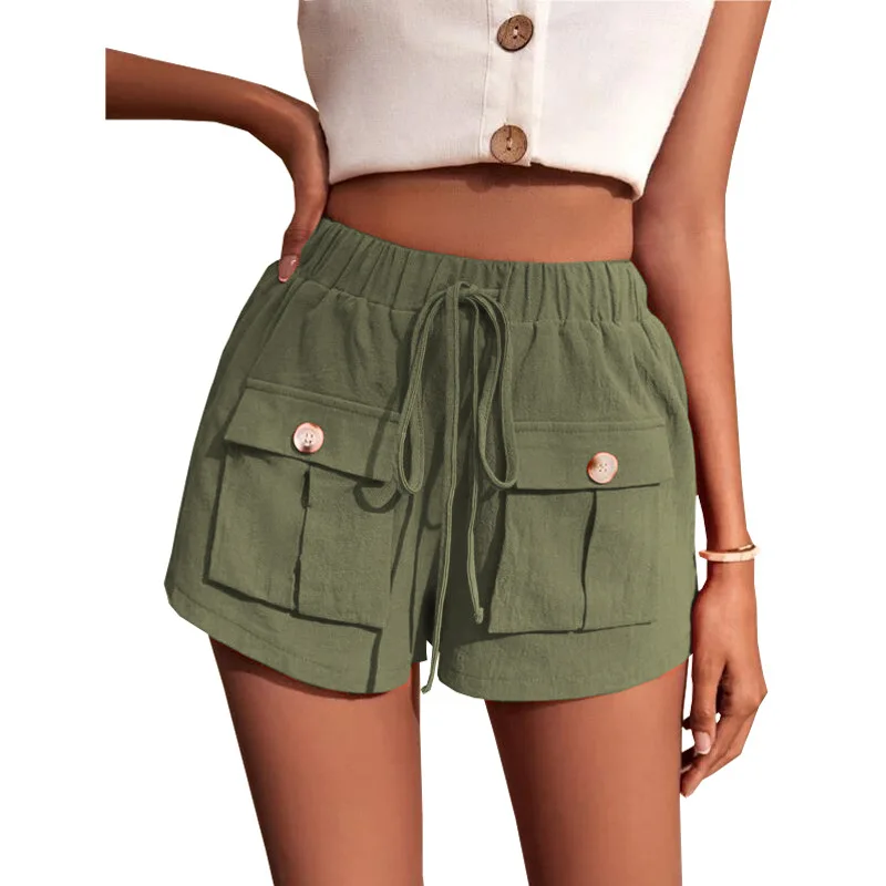 Loose Women's Shorts Korean Style Cargo Summer Harajuku Female Short Cycling Fitness Hot Pants Sexy Kawaii Gym Woman Clothing