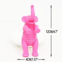 Charming Dinosaur, Elephant & Whale Silicone Tea Infuser - Reusable BPA-Free Loose Leaf Tea Filter (Elephant Infuser)