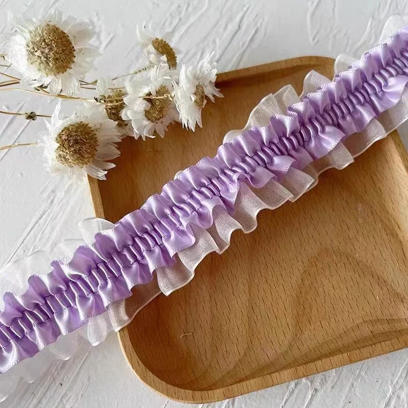 4CM 와이드 새로운 자수 흰 꽃 비즈 Tulle 레이스 패브릭 트림 리본 DIY 바느질 프릴 Applique 칼라 두바이 드레스 장식