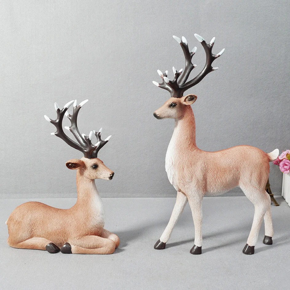 

Custom SLA 3D Printing Service Resin Elk Sika Deer Model Personalization Print Creative Home Office Decoration Ornaments Statues