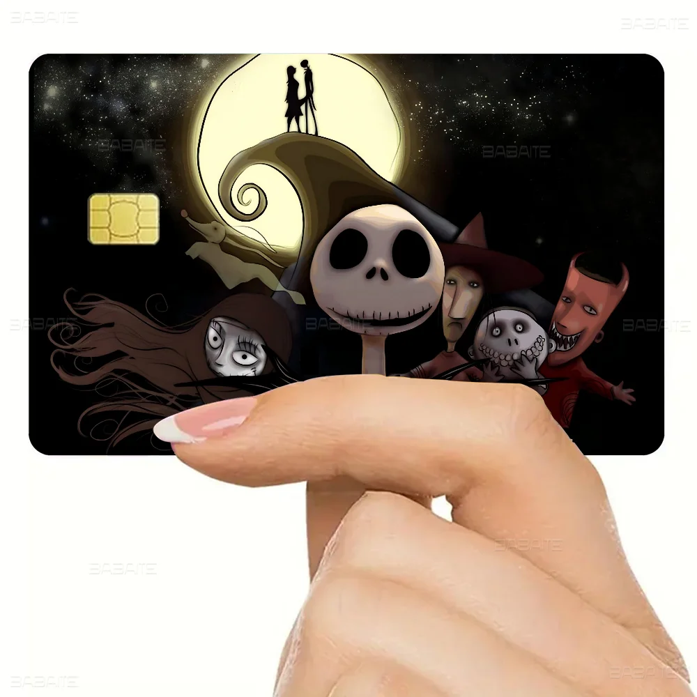 Jack Skellington Spiel Anime Aufkleber Film Haut Abdeckung Fall Für Kleine Große Kein Chip Debit Kreditkarte Vorderseite – Detail 17