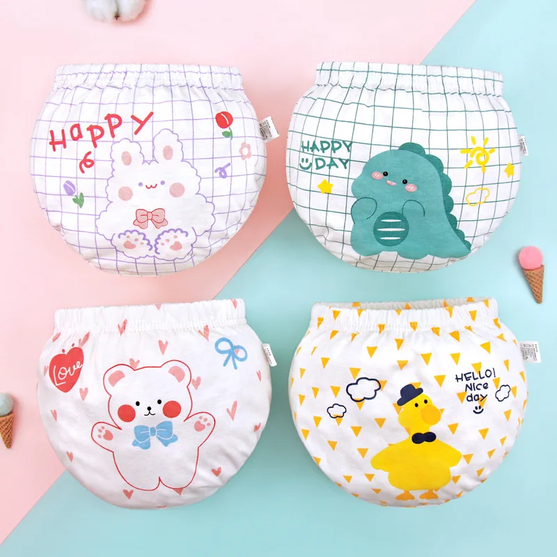 Kids 100% Cotton Underwear Panties Girls Baby Infant Cute Big Bow Shorts For Children Fashion High-Quality Underpants Gifts