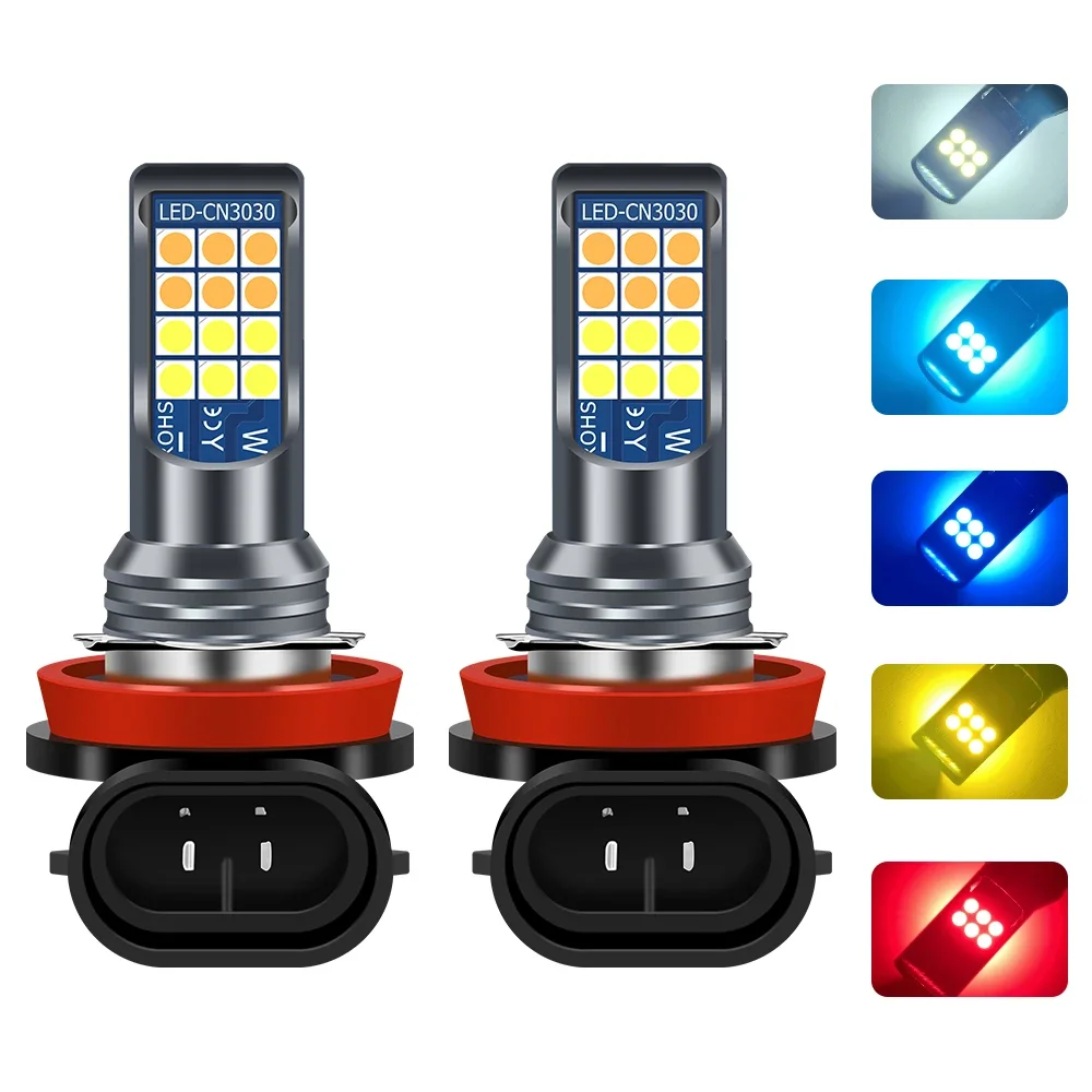 LED Bulb LED Fog Light LED Light 2x H11 H8 9006 HB4 HB3 H16 H10 PSX24W PSX26W P13W Car Fog Light Bulb Day Driving Running Light White Yellow Green
