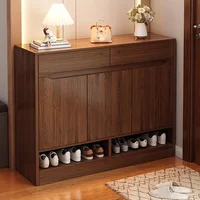 Space-Saving Entrance Hall Shoe Cabinet Organizer – Mobile Storage Shelf for Living Room or Home Furniture Use - Image 5
