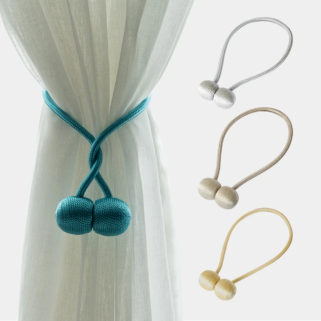 2024,2pcs Magnetic Curtain Tie Backs Pair Magnetic Curtain